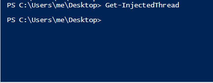 Get-InjectedThread could no longer detect our injection